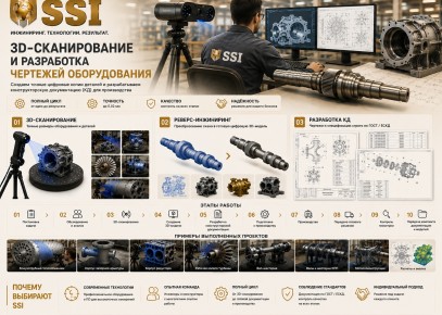 3D сканирование и разработка чертежей оборудования