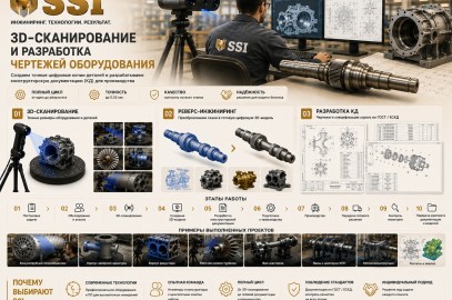 3D сканирование и разработка чертежей оборудования